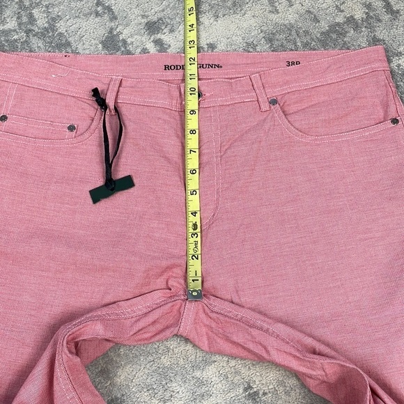 New Rodd & Gunn Straight Fit Jean Pants Coral Red Lived In Washed Sz 38 - Picture 12 of 15